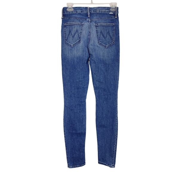 MOTHER The Looker Skinny Denim Jeans High Rise Medium Wash Blue Womens Waist 26 - Picture 2 of 8